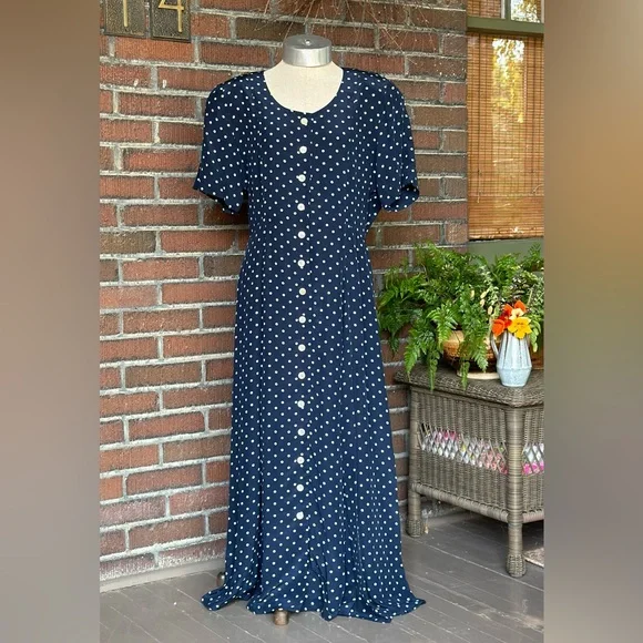 pale blue polka dot dress Penny Polka Dot Strapless Dress main image 1